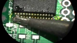 HowTo Drag Soldering Demo [upl. by Allmon682]