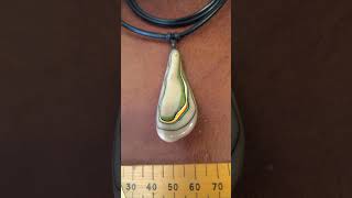 Abstract fordite necklace fashion upcycling [upl. by Toolis970]