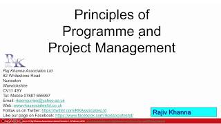 Principles of programme and project management [upl. by Ahsikin]