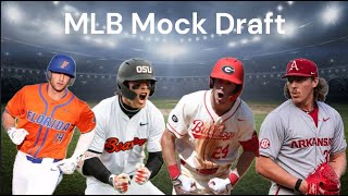 2024 MLB Mock Draft Predictions Top 10 Picks [upl. by Giulietta119]