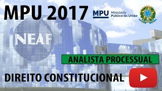 Correção Prova MPU 2013 Analista Processual Direito Constitucional [upl. by Fablan]