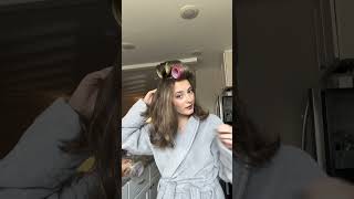 Loving doing my hair like this booktok hairstyle blowout grwm hairbyme diyhairstyles [upl. by Leaper]