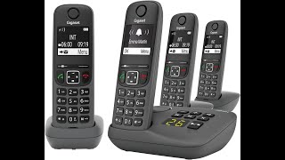 Gigaset A695A Quattro 4 téléphones DECT sans Fil [upl. by Llohcin]