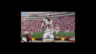 HAYDEN WOLFF GO ROUTE SCORE vs WISCONSIN collegefootball25 cfb25 wmu footballshorts broncos [upl. by Annayr101]