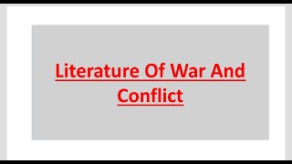 Literature of War and Conflict  HemingwaysamadAnnefrankowenyoussefTimobrien Comparative study [upl. by Moretta]