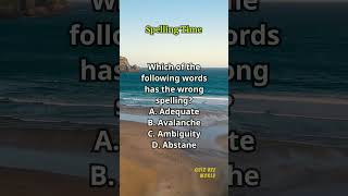 Spelling Time 499 spelling englishlearning englishvocabulary questions quiz [upl. by Nanfa931]