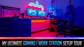 My Ultimate Gaming  Work Station Setup Tour Part 1 [upl. by Animaj]