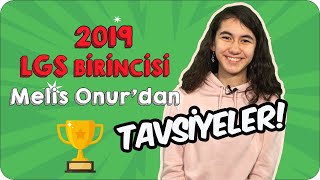 2019 LGS Türkiye Birincisinden Tavsiyeler🏆 Başarısının Sırrını Anlatıyor [upl. by Adnima587]