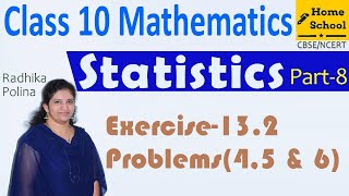 Statistics Part8Class 10Exercise132 Problem45 amp 6 Mathematics NCERTCBSE [upl. by Galanti743]