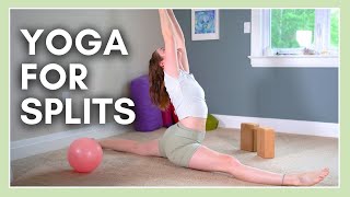 Yoga for Splits  Stretching Routine for Front Splits [upl. by Avraham113]