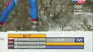 Winter Olympics Salt Lake City 2002  1010 km pursuit freestyle part 2 of 4 [upl. by Veronike]