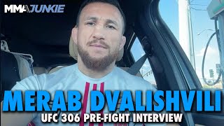 Merab Dvalishvili Reacts to Dana White Criticism of Posting Cut I Dont Regret Nothing  UFC 306 [upl. by Corney]