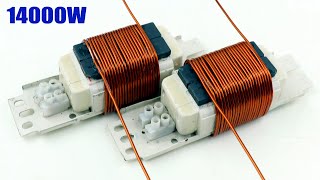 AC Electricity 220V Copper Coil Magnet Light Ballast Motor 220 volt services Electric Generator [upl. by Egduj]