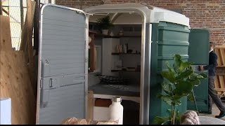 Man Wants to Convert PortAPotties Into Tiny Homes for Homeless People [upl. by Hedwig874]