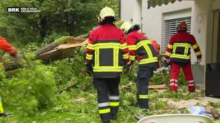 Schaffhausen Baum kracht auf ein Mehrfamilienhaus  Niemand verletzt  Feuerwehr im Einsatz [upl. by Turro]