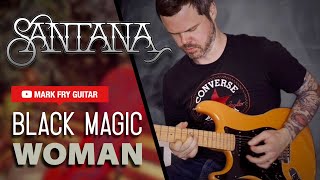 Santana Black Magic Woman  Guitar Solo Cover  santana santanacover carlossantana abraxas [upl. by Larkins]