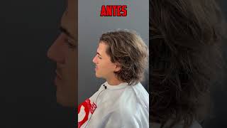 TRANSFORMACIÓN de PELO LARGO a CORTO hombre  shorts [upl. by Rebak]