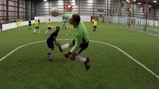 Indoor Soccer Keeper Saves  572014 [upl. by Eartha]