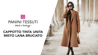 Realizza il tuo Cappotto con il nostro Tessuto Misto Lana Bruciato [upl. by Acimot113]