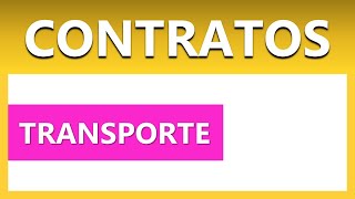 Contrato de Transporte [upl. by Natloz]