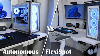 FlexiSpot E5 Pro Standing Desk vs Autonomous SmartDesk Pro Comparison Review [upl. by Hsan]