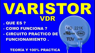 EL VARISTOR  el héroe sin capa de los circuitos electrónicos [upl. by Senalda]