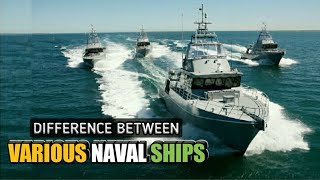 Difference Between Frigates Corvettes Destroyers amp Cruisers Explained  Various Naval ShipsHindi [upl. by Cy]