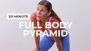 30Minute Full Body HIIT with Weights Low Impact Pyramid [upl. by Annaul]