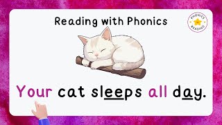 Reading with Phonics  Lesson 12  phonicsreading [upl. by Inafit]