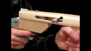 rubber band gun Blowback submachine gun [upl. by Ulysses]