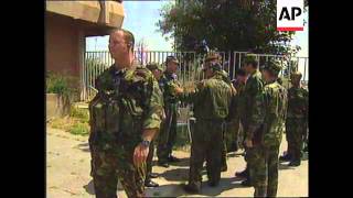 KOSOVO PRISTINA BRITISH KFOR CHIEF MEETS RUSSIAN COUNTERPART [upl. by Cowden813]