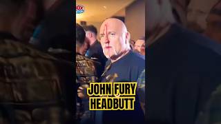 JOHN FURY DID THAT 😂  johnfury headbutt furyusyk boxing [upl. by Luhem]