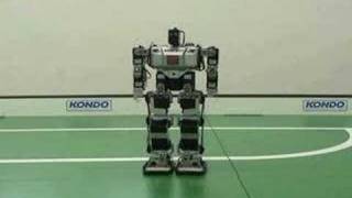 Kondo KHR humanoid robot quotPivot Turnquot addon kit [upl. by Yonatan]