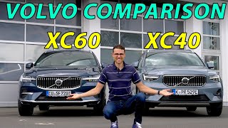 Volvo XC40 vs Volvo XC60 comparison REVIEW  which is the best Volvo SUV [upl. by Nobe]