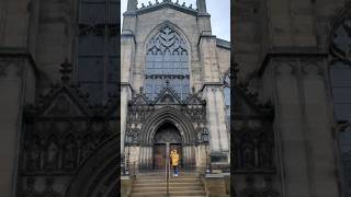 Rainy Day Edinburgh St Giles Cathedral Bagpipes amp Church Bells [upl. by Milde401]