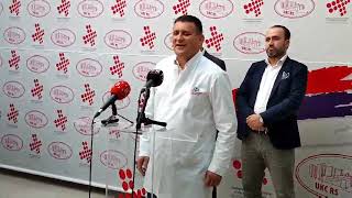 Dr Djajic Vlado direktor Kliničkog centra Republike Srpske u Banjaluci konferencija za novinare [upl. by Lozar959]