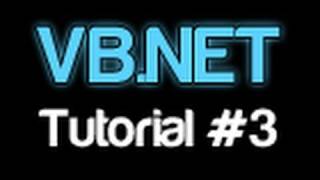 VBNET Tutorial 3  Variables Visual Basic 20082010 [upl. by Pouncey]