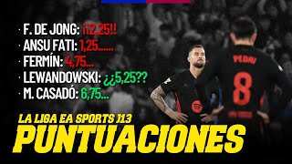 REAL SOCIEDAD 10 BARÇA  PUNTUACIONES DEL EQUIPO [upl. by Nnorahs]