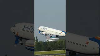 SunExpress Abflug Boeing 7378 MAX Takeoff [upl. by Enehs]