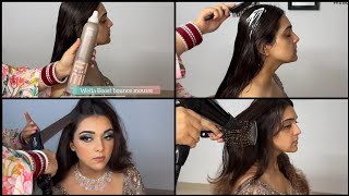 MOUSSE APPLICATION  HAIR PREPARATION  LONG LASTING CURLS  HOW TO MAKE NEAT HAIRSTYLE [upl. by Gnues]