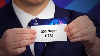 SIMULAZIONE sorteggio quarti di Champions League ecco lavversaria del Napoli ⚽ [upl. by Fiertz]