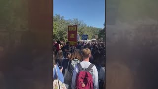 Demonstration at Texas State turned into counterprotest [upl. by Aznola]