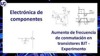 EA  Aumento de frecuencia de conmutación en transistores BJT  Experimento [upl. by Nylear159]