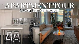 Small Apartment Tour  Downtown Vancouver  560 SQ FT [upl. by Whitson]