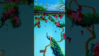 Wall painting design for hall bapunums art colors viralvideo [upl. by Surazal]