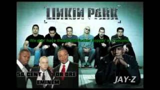 NumbEncore Remix ft Eminem Dr Dre 50 Cent LP Jay Z Lyrics sync [upl. by Fabrice]