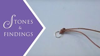 Make Leather Knot Ends for Necklaces and Bracelets  Jewelry Tutorial [upl. by Korfonta34]