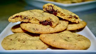 Recette de Cookies américains  كوكيز طري وهش بطريقة سهلة وبسيطة  طريقة الكوكيز الهش المنزلي [upl. by Shep205]