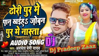 Dhori Pur Me Pan Khai Ha  Awadhesh Premi New Dj Remix Song 2024 Hard Bass Mix Dj Pradeep Zaaz [upl. by Giule]