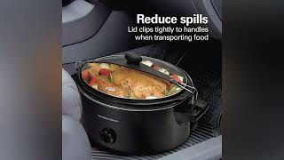 Hamilton Beach Stay or Go Portable Slow Cooker with Lid Lock [upl. by Magas54]